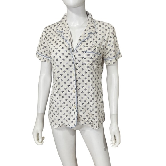 J Crew White Sleep Shirt Nightgown Top Size S - Picture 2 of 8